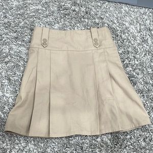 lands end khaki short skirt